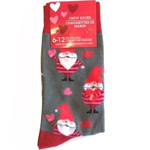 Mens Valentine's Day Gnome Socks